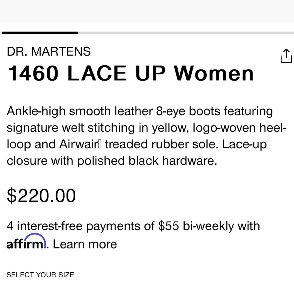 DR. Martens 1460 Lace Up - Picture 10 of 11